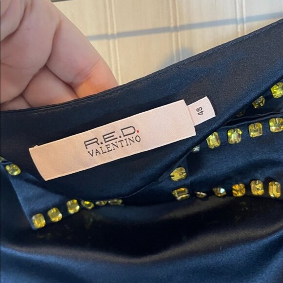 RED VALENTINO BOW PENCIL SKIRT 48 12 - Picture 3 of 6